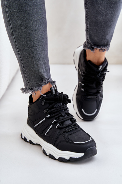 Теплі жіночі кросівки Big Star OO274A160 Чорні