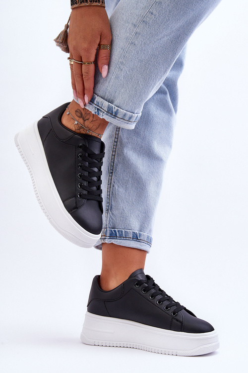 Жіноче класичне спортивне взуття. Чорно-біла нічна подорож