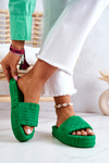Тапочки на платформі Green Lilly