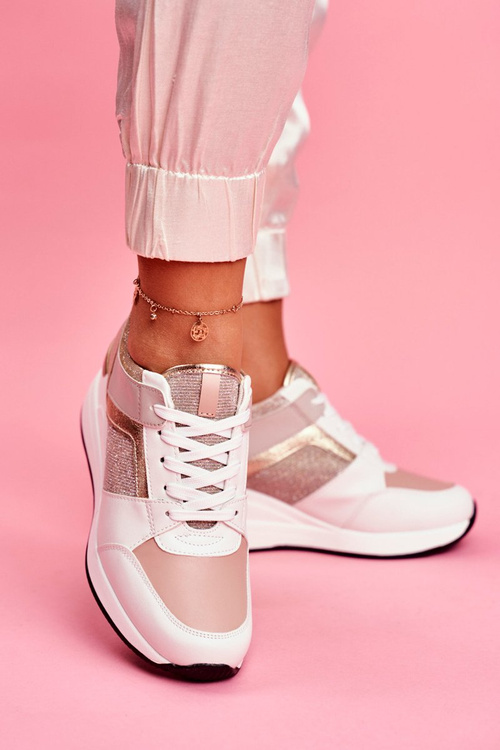 Жіноче спортивне взуття Кросівки White Pink Dillion