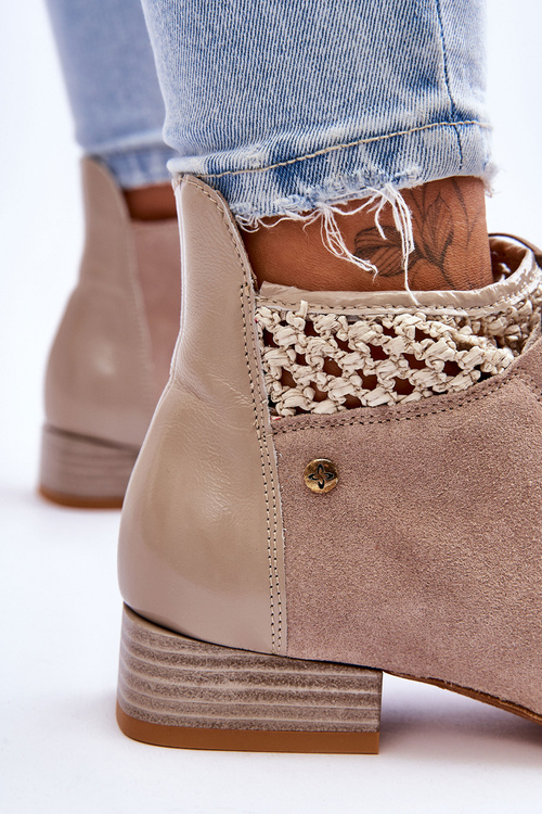 Шкіряні черевики Maciejka 05953-04 Бежеві