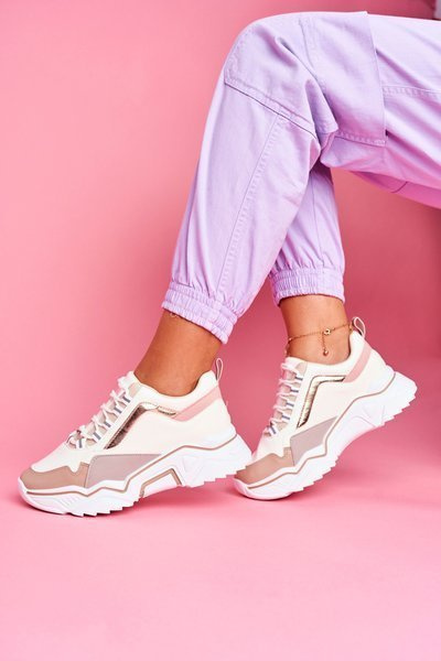 Спортивне жіноче взуття білі бежеві Rollen