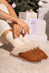 Жіночі тапочки з хутром Camel Delissa