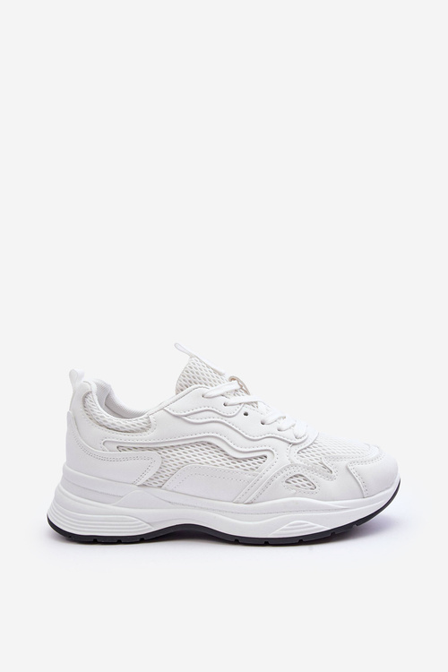 Жіночі спортивні кросівки на платформі білі Lomare