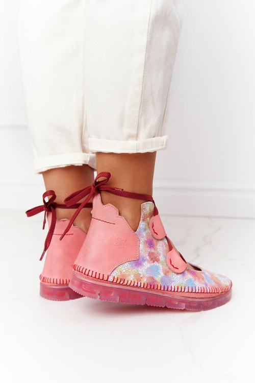 Жіноче шкіряне взуття Maciejka Pink 04457-15