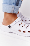 Жіночі білі пінопластові шльопанці EVA в крапки