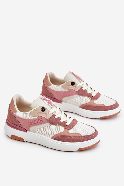 Жіноче спортивне взуття Sneakers Big Star LL274438 Pink-White
