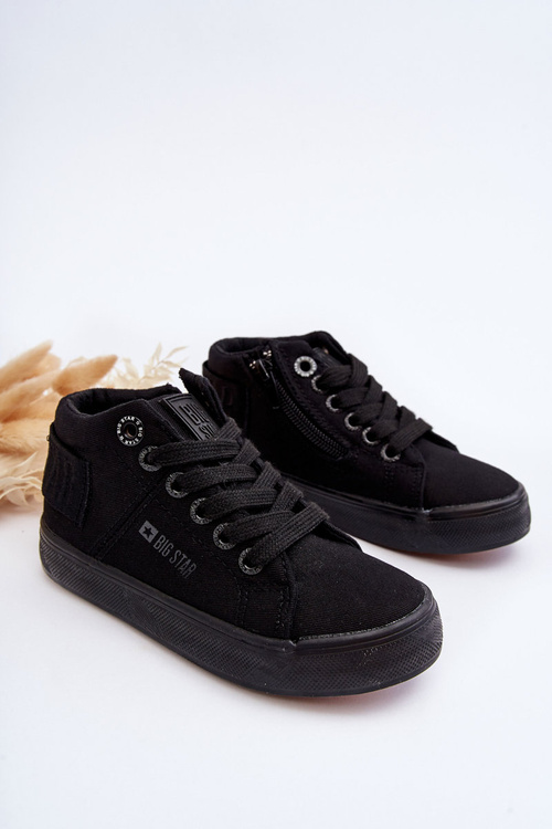 Дитячі класичні високі кросівки Big Star LL374001 Чорні