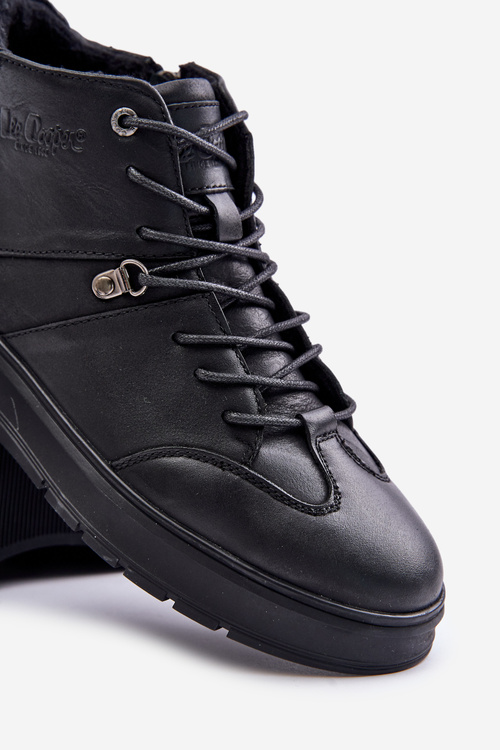 Шкіряні утеплені кросівки Чоловічі Lee Cooper Чорні LCJ-24-33-2913