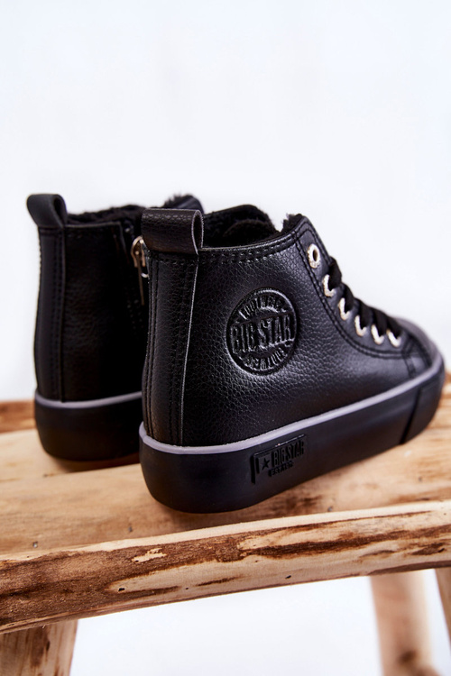 Дитячі високі кросівки на блискавці Big Star KK374228 Чорні