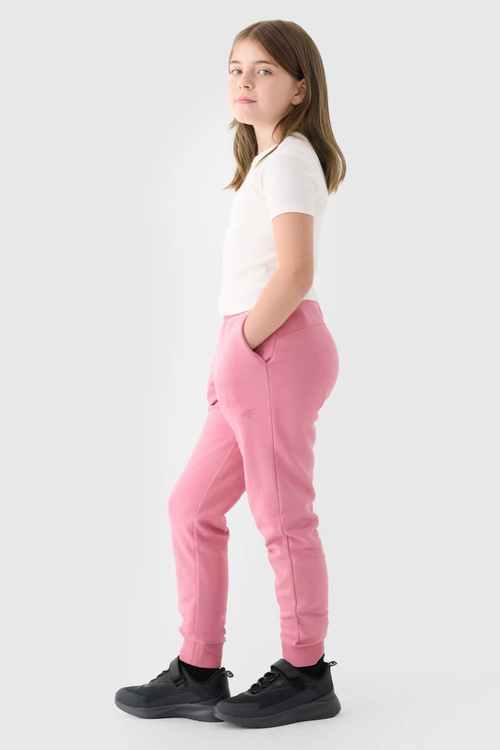 Спортивні штани для дівчаток Joggery 4F Рожеві 4FJWMM00TTROF0828-56S