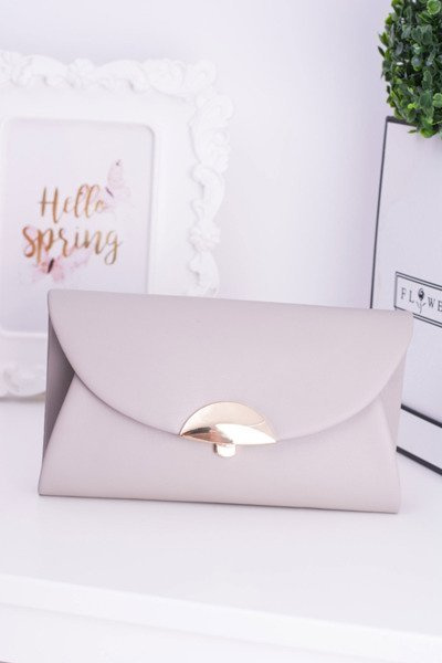 Сірий клатч на ланцюжку