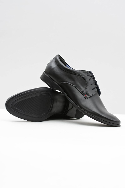 Чоловічі елегантні шкіряні ділові туфлі Bednarek чорні Gaspare