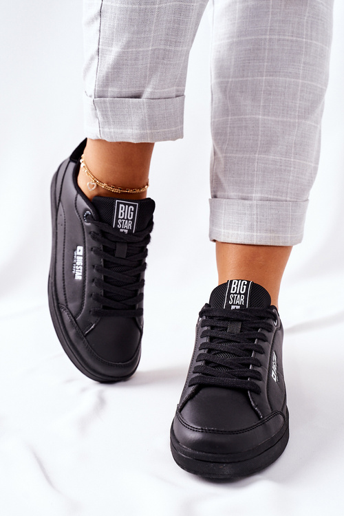 Жіночі шкіряні кросівки Memory Foam BIG STAR II274320 Чорні