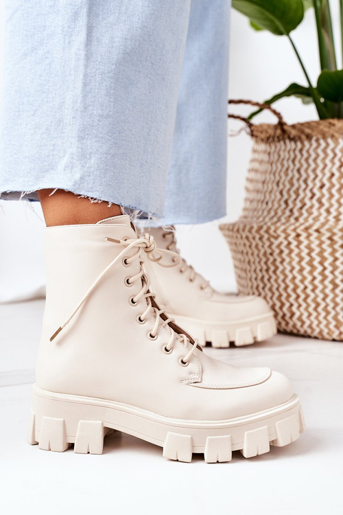 Утеплені чоботи Beige World Is Mine