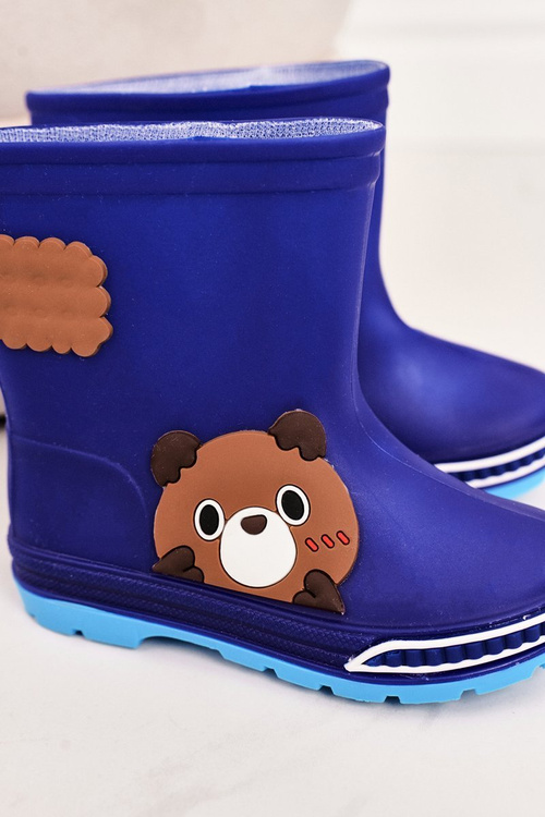 Дитячі дощовики з ведмедиком Темно-сині