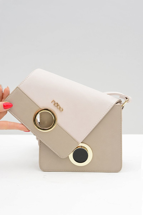 Жіноча маленька елегантна бежева сумочка Nobo