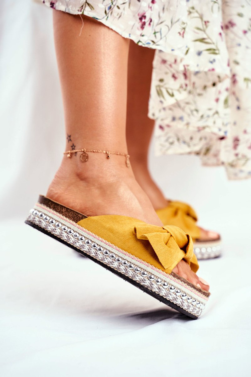 Жіночі високі жовті шорти Mortigo