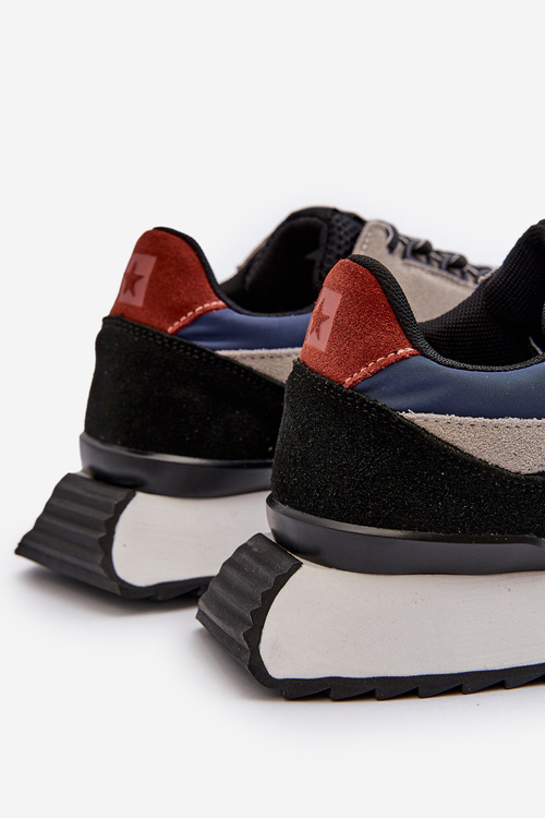 Чоловічі кросівки Big Star NN174320 Memory Foam System Beige-Blue