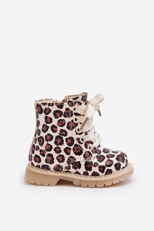 Чоботи дитячі утеплені на блискавці Доліда бежево-коричневі