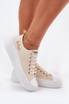 Жіночі Кросівки На Платформі Бежеві Lee Cooper LCW-24-44-2464L