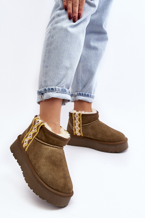 Шкіряні Замшеві Черевики На Снігу Жіночі Зелені Vebissat