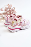 Дитяче легке спортивне взуття на липучці Akella рожевого кольору