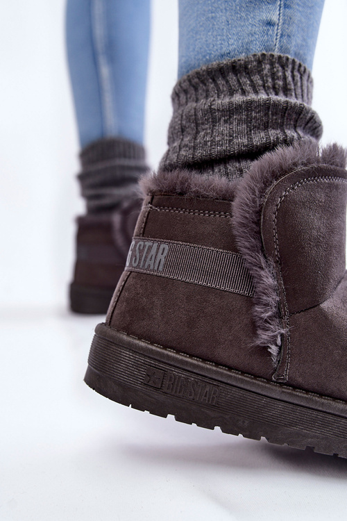 Жіночі зимові черевики Big Star KK274623 сірі