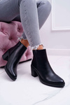 Жіночі чоботи на шпильці Duo чорного кольору