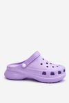 Поролонові босоніжки Crocs на масивній підошві Violet Katniss