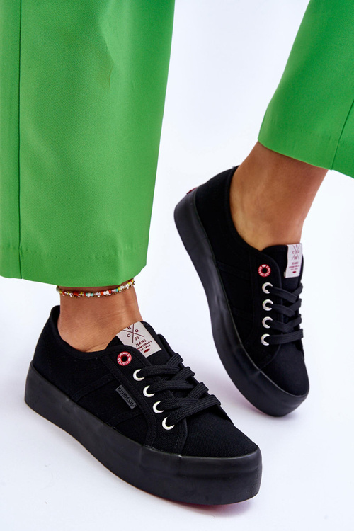 Жіночі кросівки на платформі Cross Jeans LL2R4039 Чорні