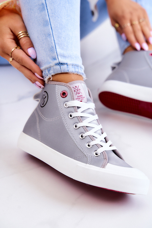 Жіночі високі кросівки Cross Jeans JJ2R4057C сірі