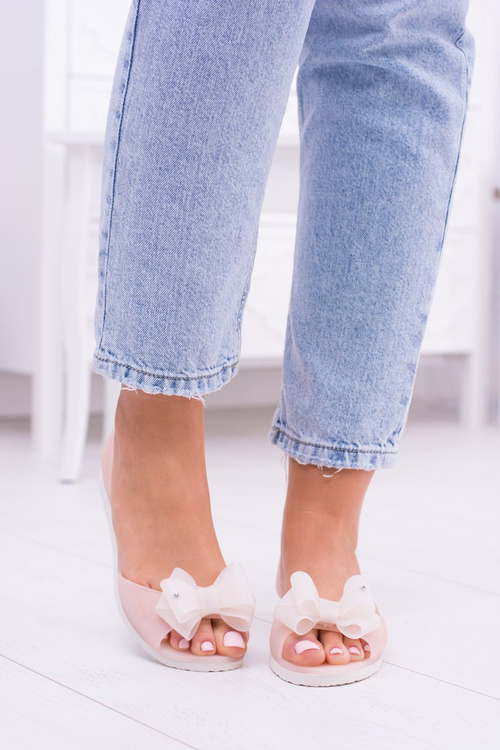 Лу Бу | Гумові балетки Ballerina Docked Powder Pink Candy