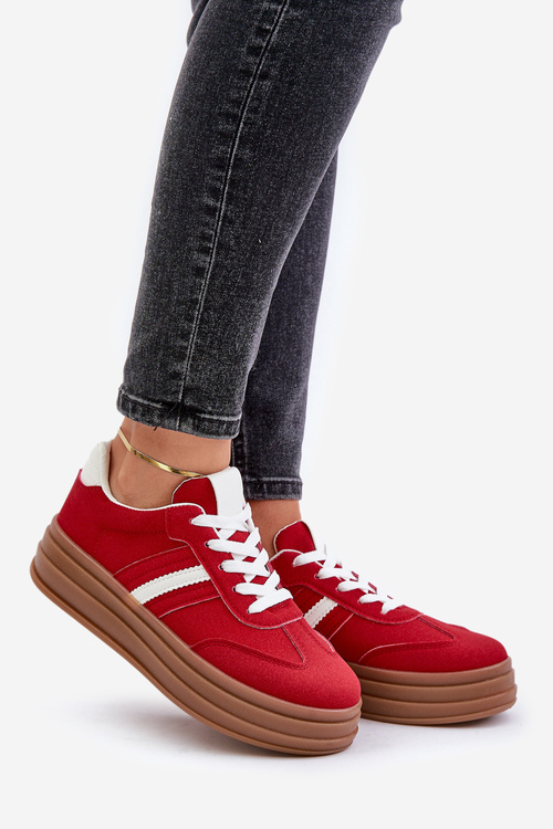 Жіночі кросівки на платформі Red Dravinnia