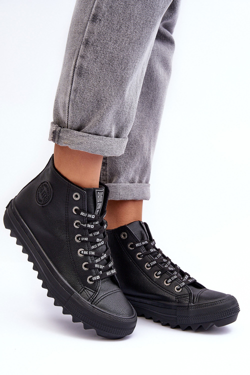 Жіночі кросівки Big Star High Warm Black EE274110