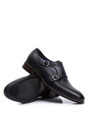 Чоловічі повсякденні шкіряні напівчоботи Monk Nikopol Black 1720