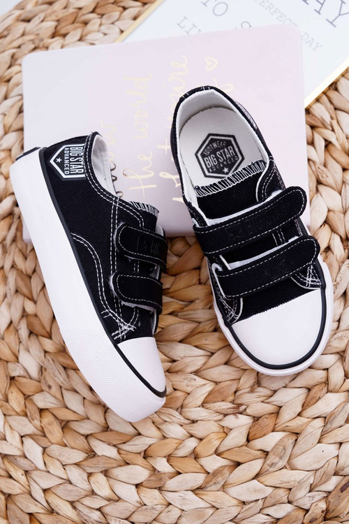 Дитячі кросівки на липучці Big Star FF374062 Чорні