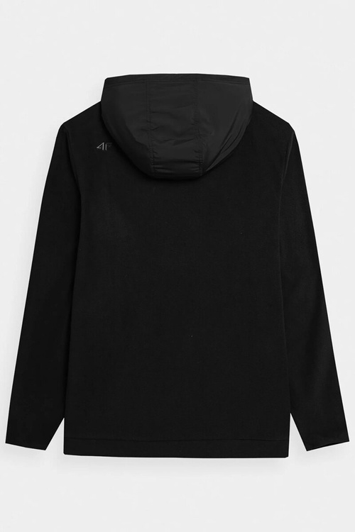 Толстовка з флісу 4F чоловіча 4FAW23TFLEM137-20S чорна