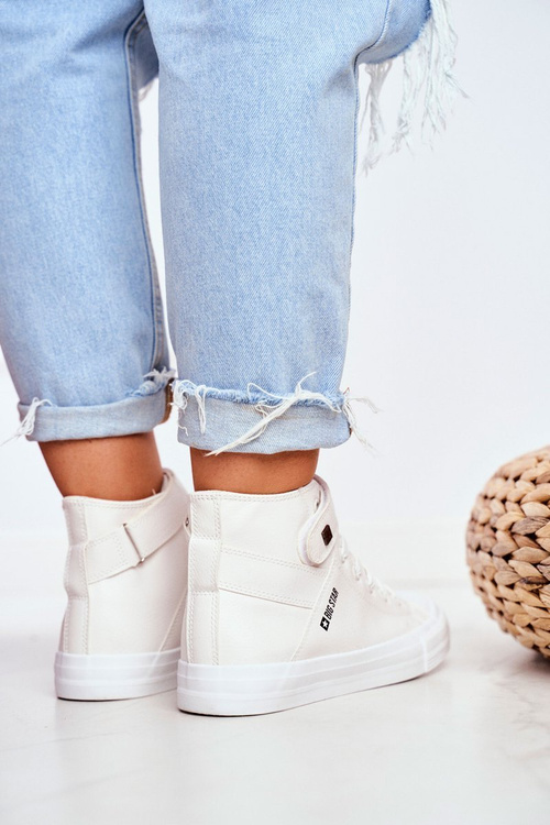 Жіночі шкіряні високі кросівки BIG STAR V274541 Білі