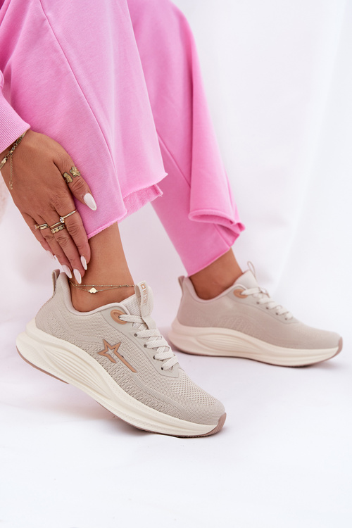 Спортивне Взуття Кросівки Жінки Big Star RR274A145 HI-POLY SYSTEM Бежеві