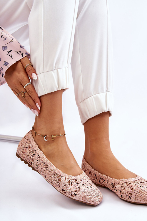 Ажурні Модні Балерини Рожеві Тіаго