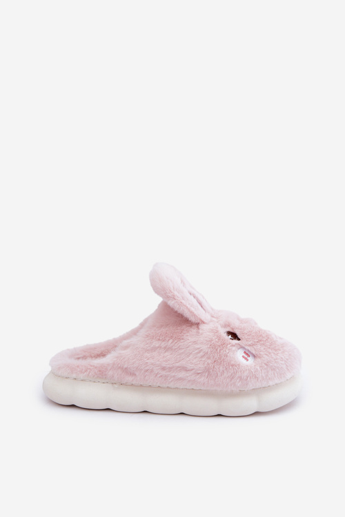 Пухнасті Тапочки З Мотивом Кролика Рожеві Natasha