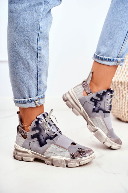 Жіночі шкіряні кросівки Maciejka 04423-13