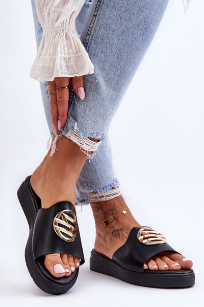 Жіночі тапочки з декором Black Secrets