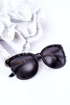 Жіночі поляризаційні сонцезахисні окуляри мармурового чорного кольору