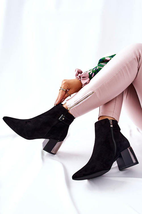 Шкіряні черевики Laura Messi Black 2354