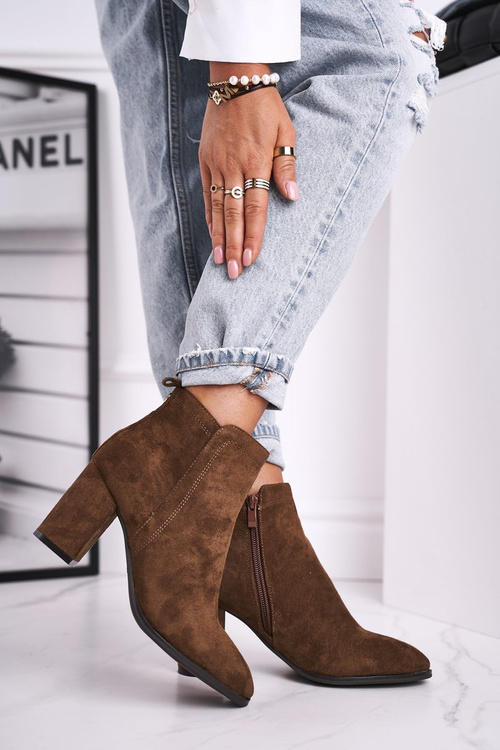 Жіночі черевики на високому каблуці Sergio Leone Olive BT508