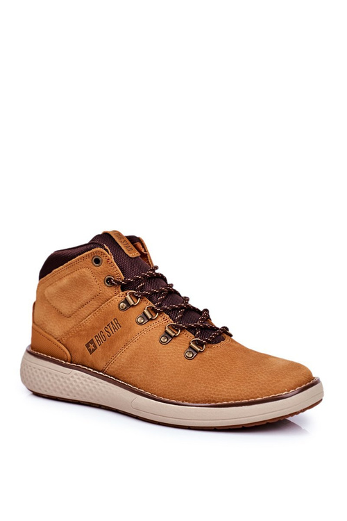 Чоловічі трекінгові черевики Leather Big Star Camel GG174491
