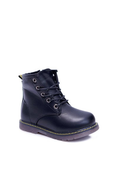 Чоботи дитячі на флісі утеплені Trappers Black Ferrero