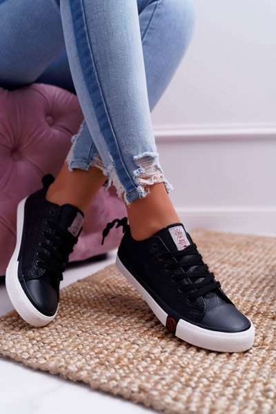 Жіночі джинсові кросівки чорні DD2R4060